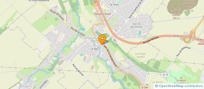 localisation de l'entreprise AMBULANCES DUFRESNE  HOUDAIN