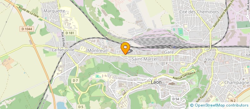 localisation de l'entreprise AMBULANCES DUPUIS à LAON