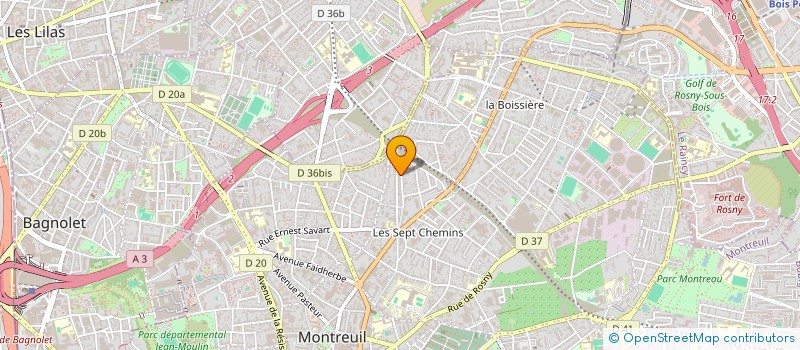 localisation de l'entreprise AMBULANCES ECLIPSE à MONTREUIL