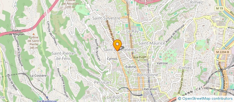 localisation de l'entreprise AMBULANCES EDEN à NICE