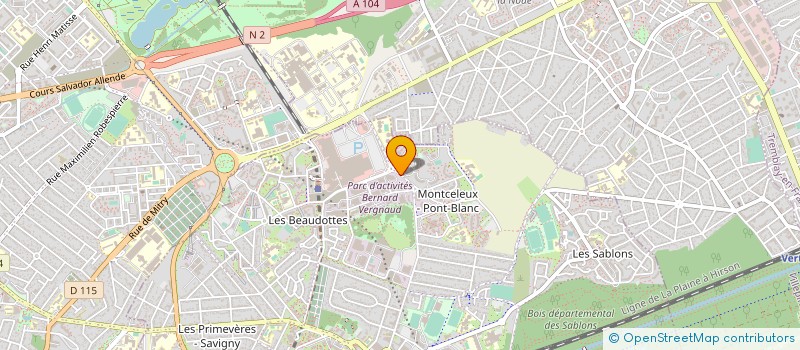 localisation de l'entreprise AMBULANCES EDEN à SEVRAN