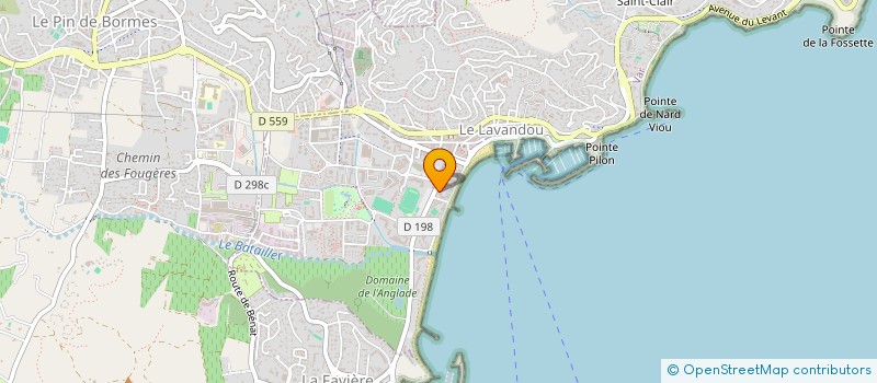 localisation de l'entreprise AMBULANCES ELSA  LE LAVANDOU