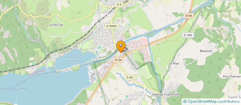 localisation de l'entreprise AMBULANCES EMBRUN 2 à EMBRUN