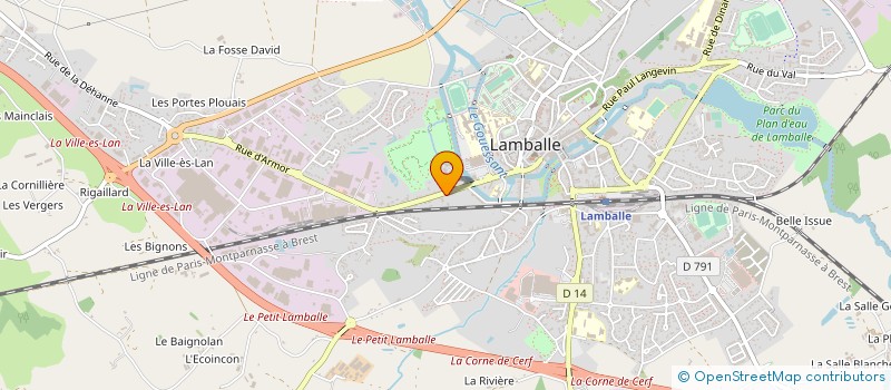 localisation de l'entreprise AMBULANCES EMERAUDE à LAMBALLE-ARMOR