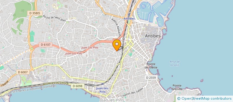 localisation de l'entreprise AMBULANCES EPSILON ANTIBES  ANTIBES