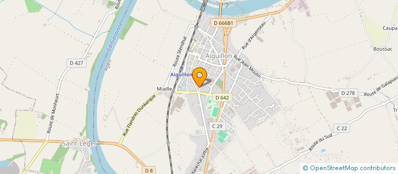 localisation de l'entreprise AMBULANCES ESPAGNE  AIGUILLON