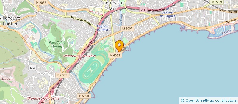 localisation de l'entreprise AMBULANCES ESPERANCE à CAGNES-SUR-MER