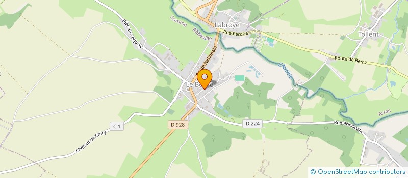 localisation de l'entreprise AMBULANCES ET P F DU VAL D'AUTHIE à LE BOISLE