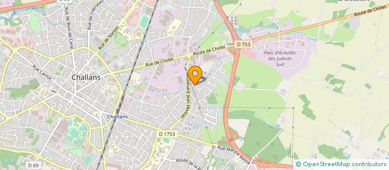 localisation de l'entreprise AMBULANCES ET TAXIS DE L'ILE GUILLOU à CHALLANS