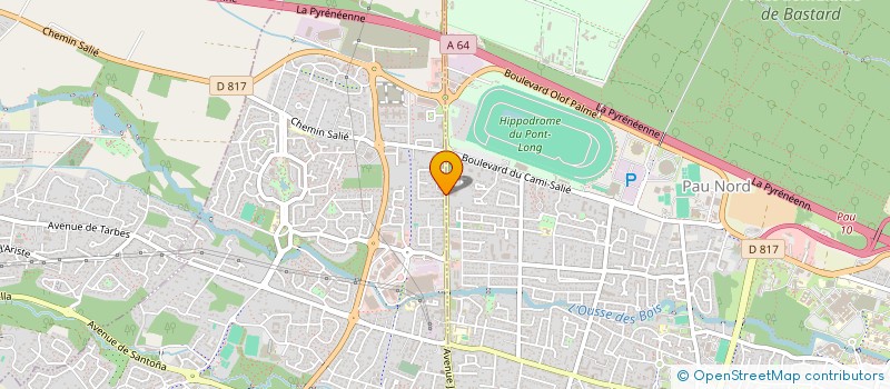 localisation de l'entreprise AMBULANCES ET TAXIS DENIS à LONS