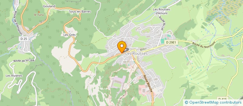 localisation de l'entreprise AMBULANCES ET TAXIS DES 4 VILLAGES  LES ROUSSES