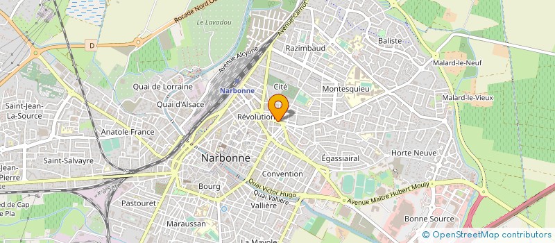 localisation de l'entreprise AMBULANCES ET TAXIS LA NARBONNAISE à NARBONNE