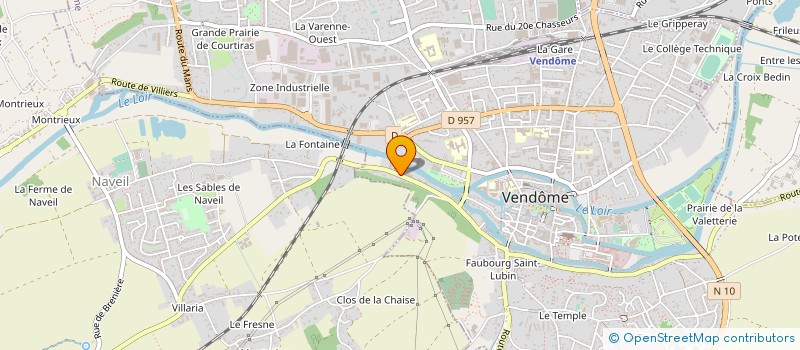 localisation de l'entreprise AMBULANCES ET TAXIS PORCHER  VENDOME