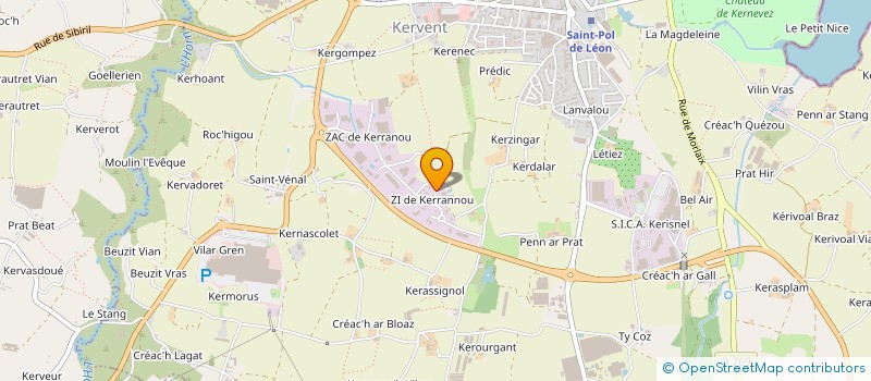 localisation de l'entreprise AMBULANCES ETOILE BLEUE à SAINT-POL-DE-LEON