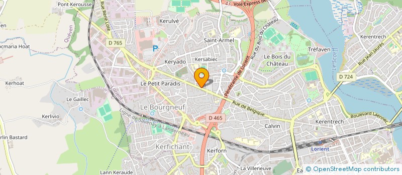 localisation de l'entreprise AMBULANCES EVEN LE FLOCH à LORIENT