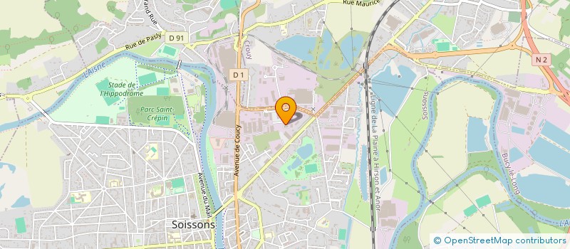localisation de l'entreprise AMBULANCES FAVIER SOISSONS à SOISSONS