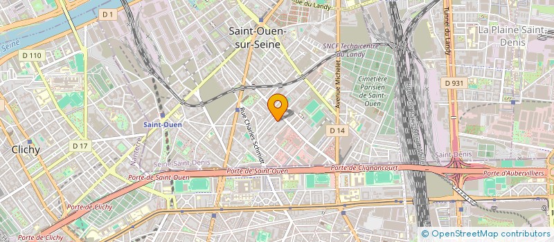 localisation de l'entreprise AMBULANCES FIEVET à SAINT-OUEN-SUR-SEINE