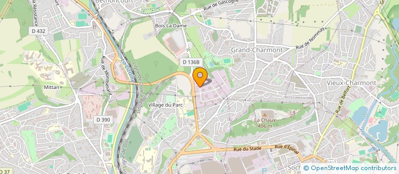localisation de l'entreprise AMBULANCES FILONI BOUGUET  MONTBELIARD