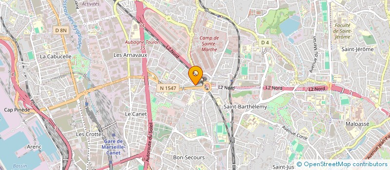 localisation de l'entreprise AMBULANCES FLOCE à MARSEILLE