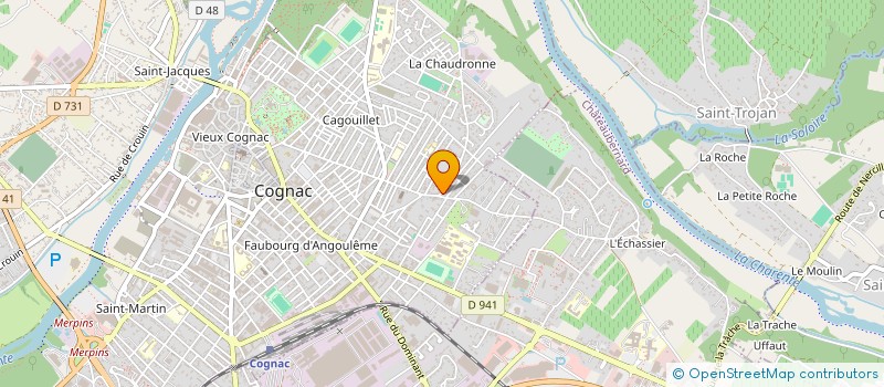 localisation de l'entreprise AMBULANCES FOURNIER à COGNAC