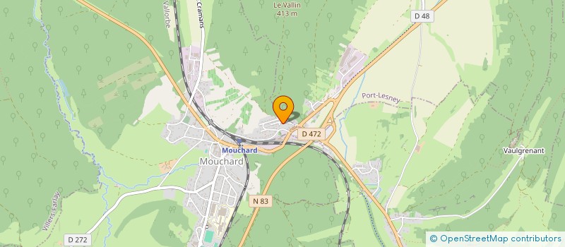 localisation de l'entreprise AMBULANCES FOURNIER  MOUCHARD