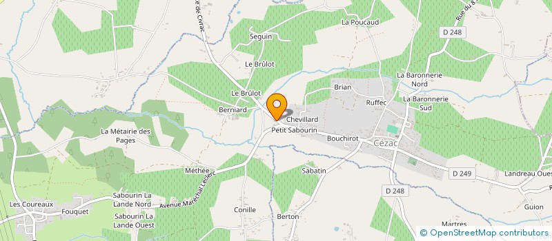 localisation de l'entreprise AMBULANCES G.A.R.D AQUITAINE  CEZAC