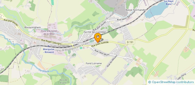 localisation de l'entreprise AMBULANCES GAVEL  RINXENT