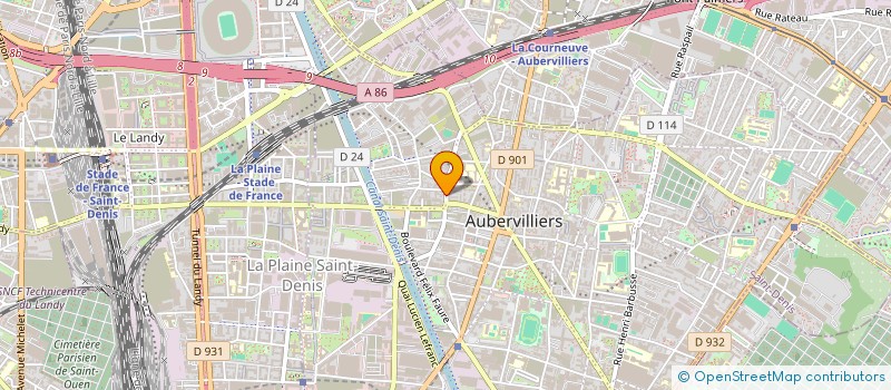 localisation de l'entreprise AMBULANCES GEAI à AUBERVILLIERS