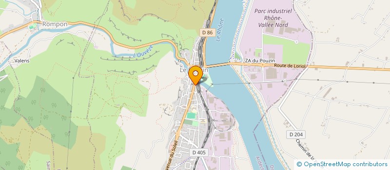 localisation de l'entreprise AMBULANCES GELOT  LE POUZIN