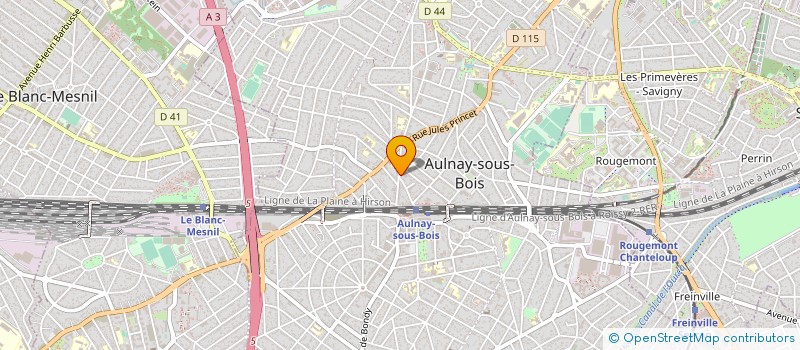 localisation de l'entreprise AMBULANCES HBN à AULNAY-SOUS-BOIS
