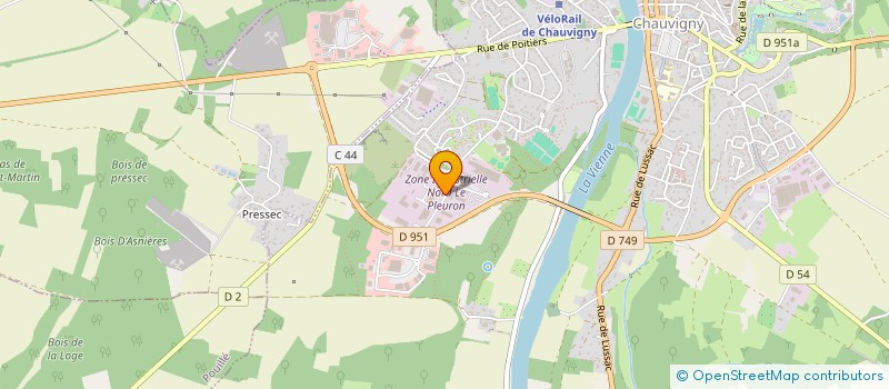 localisation de l'entreprise AMBULANCES HELENE  CHAUVIGNY