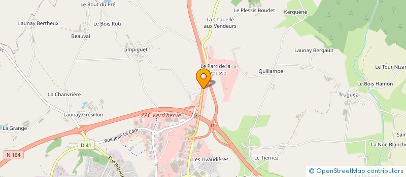 localisation de l'entreprise AMBULANCES HEMONIC à LOUDEAC