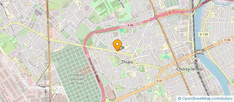 localisation de l'entreprise AMBULANCES IVRY  THIAIS