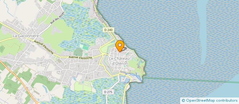 localisation de l'entreprise AMBULANCES J COUTANT  LE CHATEAU-D'OLERON