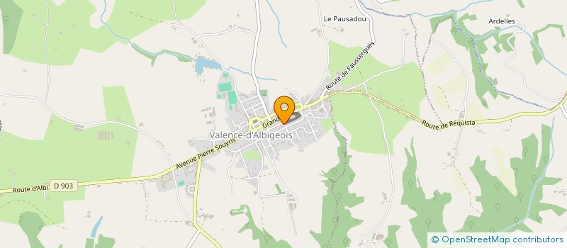 localisation de l'entreprise AMBULANCES JALADE  VALENCE-D'ALBIGEOIS