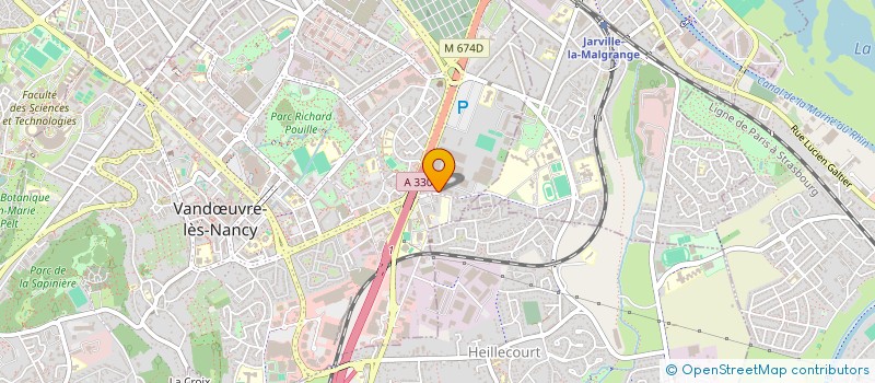 localisation de l'entreprise AMBULANCES JEAN-LOUP BONNARD  VANDUVRE-LES-NANCY