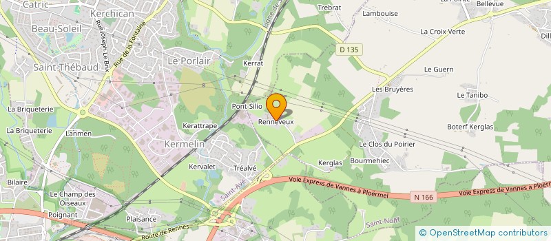 localisation de l'entreprise AMBULANCES JEHANNO SARL  SAINT-NOLFF