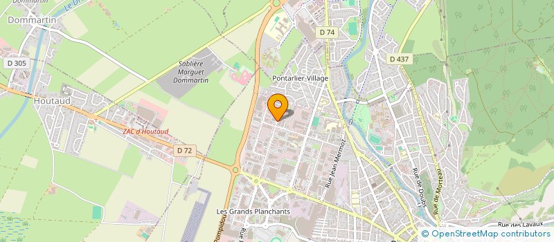 localisation de l'entreprise AMBULANCES JSSP  PONTARLIER