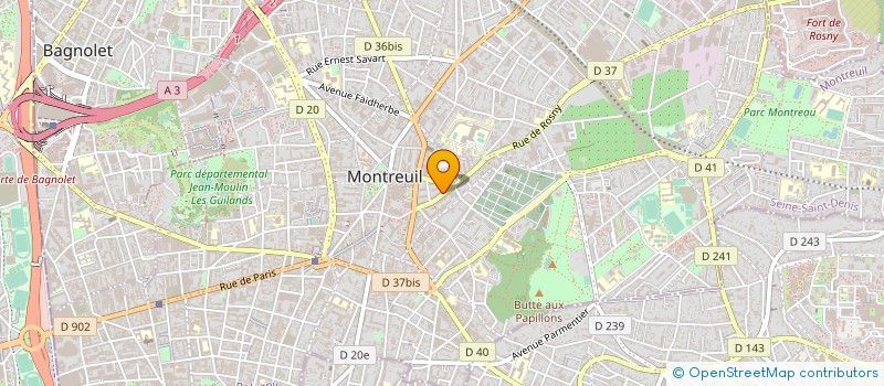 localisation de l'entreprise AMBULANCES KEMET à MONTREUIL