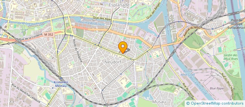 localisation de l'entreprise AMBULANCES KLEBER SARL à STRASBOURG