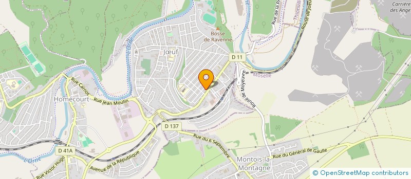 localisation de l'entreprise AMBULANCES KUHN à JŒUF