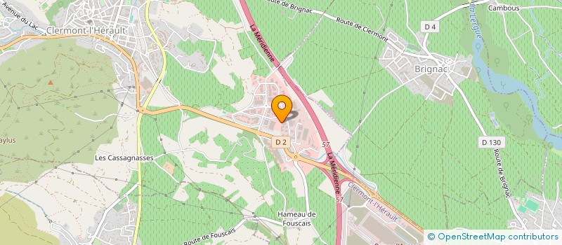 localisation de l'entreprise AMBULANCES LA CLERMONTAISE à CLERMONT L'HERAULT