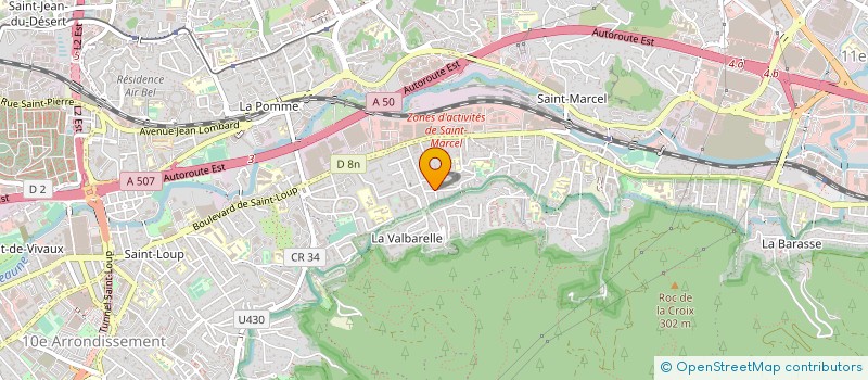 localisation de l'entreprise AMBULANCES LA MEDITERRANEENNE  MARSEILLE