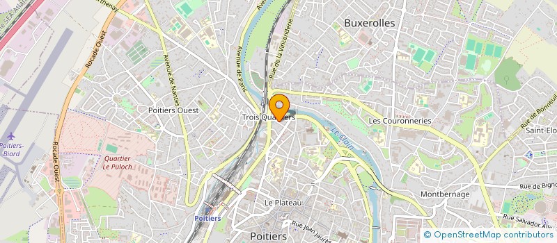 localisation de l'entreprise AMBULANCES LA PICTAVIENNE à POITIERS