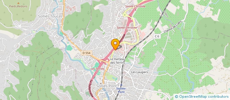 localisation de l'entreprise AMBULANCES LA RADE  SOLLIES-PONT