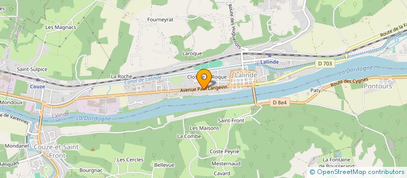 localisation de l'entreprise AMBULANCES LALINDE - TAXI LALINDE à LALINDE