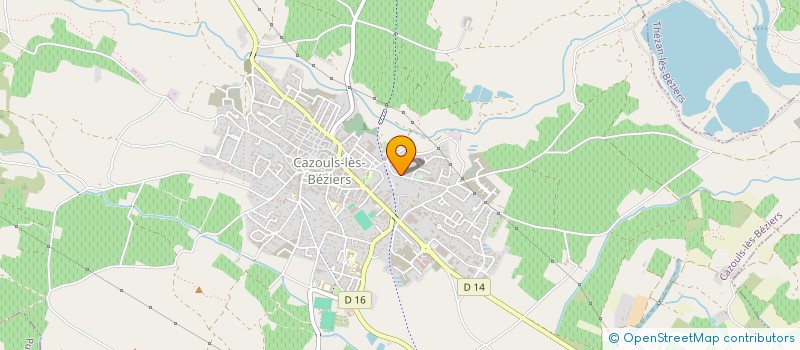 localisation de l'entreprise AMBULANCES LANGUEDOC 2  CAZOULS-LES-BEZIERS