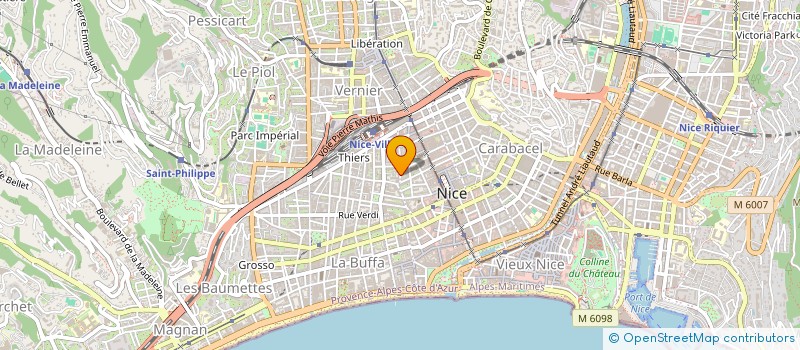 localisation de l'entreprise AMBULANCES LE TREFLE à NICE