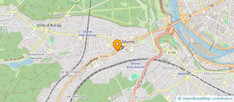 localisation de l'entreprise AMBULANCES LEILA à SEVRES