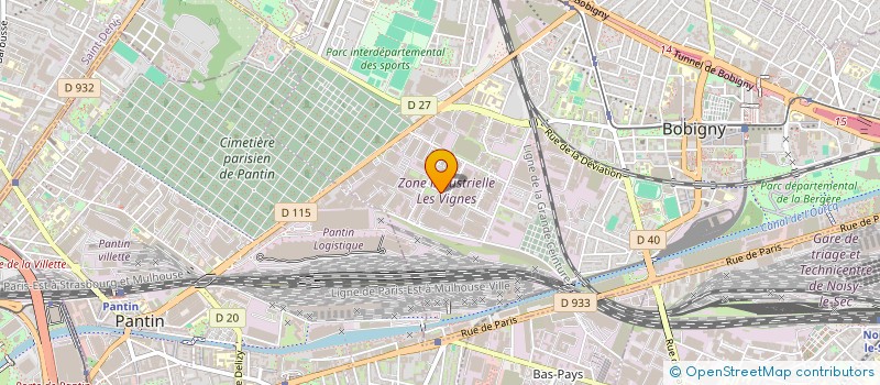 localisation de l'entreprise AMBULANCES LEONTINE  BOBIGNY